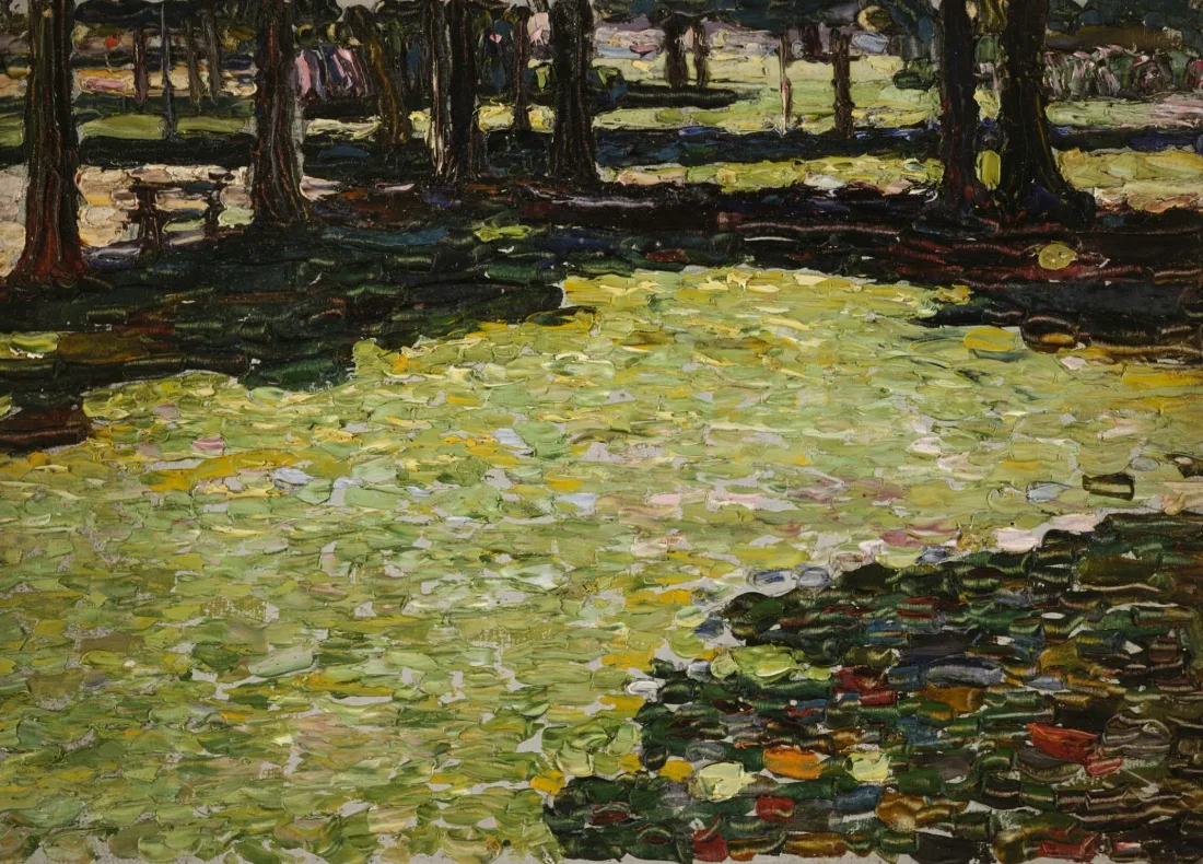 《Saint-Cloud Park, Clearing》,瓦西里·康定斯基,约 1907 年