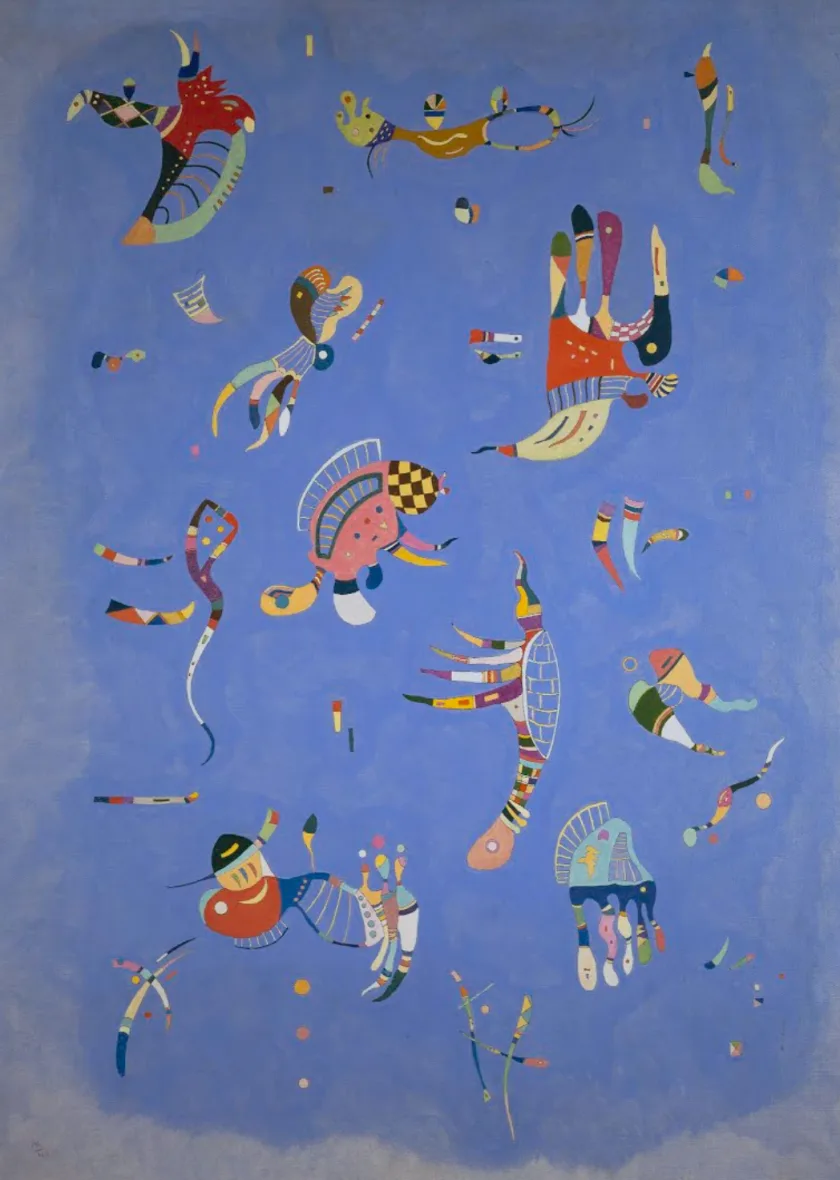 《Sky Blue》，瓦西里·康定斯基，1940